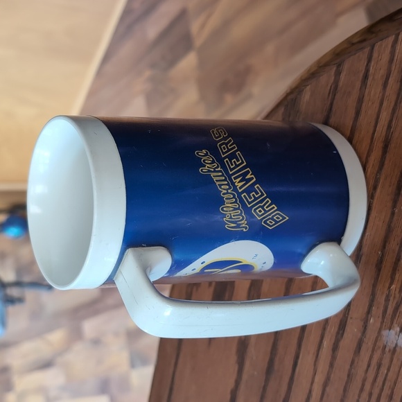 80s Milwaukee Brewers Beer Stein 16oz. Insulated Cup Plastic Double Walled - Picture 6 of 10